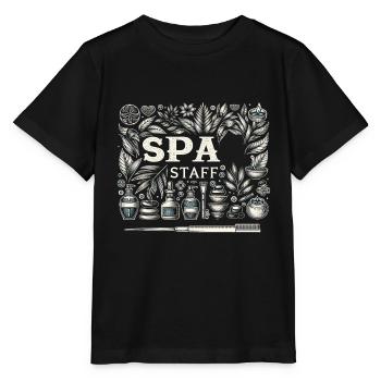 Personnel du spa 5 - T-shirt bio MINI CREATOR Stanley/Stella Enfant - noir - Devant - Mikhail (115cm)