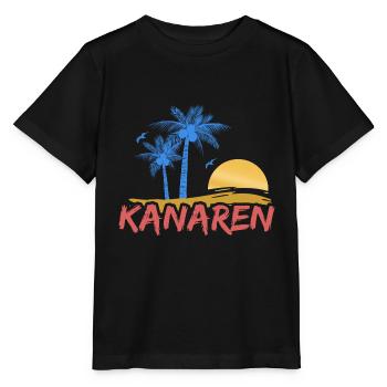 Canary Islands Beach - Stanley/Stella MINI CREATOR Kids’ T-Shirt - black - Front - Mikhail (115cm)