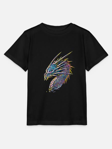 Drache - Stanley/Stella Kinder T-Shirt MINI CREATOR  - Schwarz