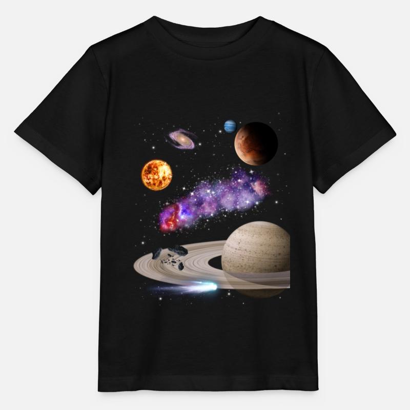 Espace - T-shirt bio MINI CREATOR Stanley/Stella Enfant - noir