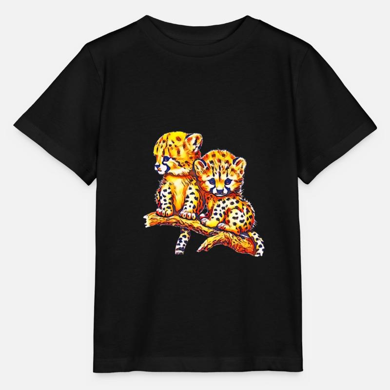Guépards - T-shirt bio MINI CREATOR Stanley/Stella Enfant - noir