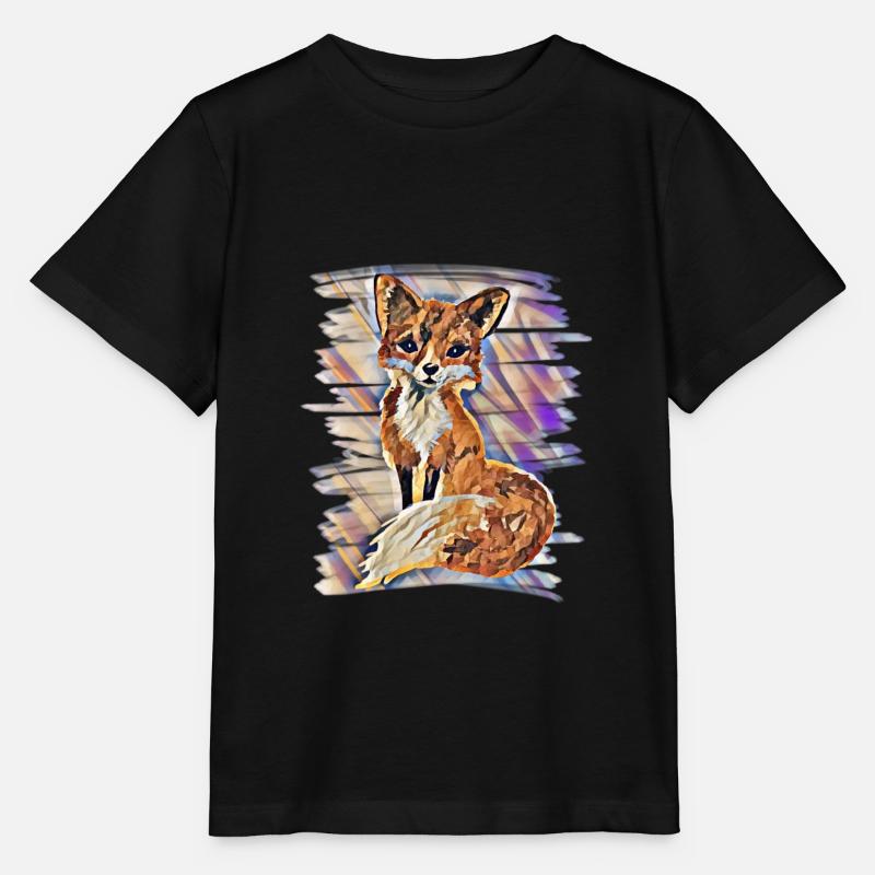 Renard - T-shirt bio MINI CREATOR Stanley/Stella Enfant - noir