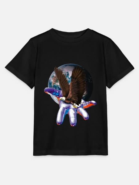 Adler - Stanley/Stella Kinder T-Shirt MINI CREATOR - Schwarz