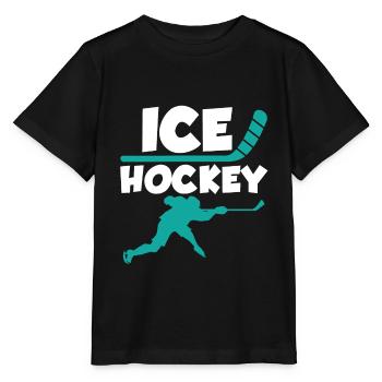 Hockey sur glace - Hockey sur glace Hockey sur glace - T-shirt bio MINI CREATOR Stanley/Stella Enfant - noir - Devant - Mikhail (115cm)