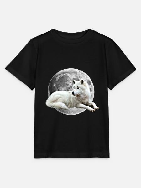 Wolf - Stanley/Stella Kinder T-Shirt MINI CREATOR - Schwarz