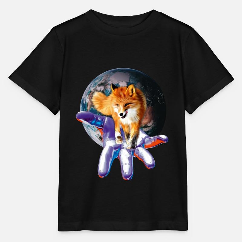 Renard - T-shirt bio MINI CREATOR Stanley/Stella Enfant - noir