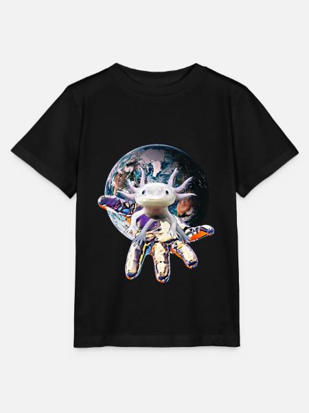 Axolotl - Stanley/Stella Kinder T-Shirt MINI CREATOR  - Schwarz