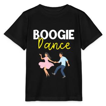 Boogie Woogie Dancer Dancing Decoupe Vintage - T-shirt bio MINI CREATOR Stanley/Stella Enfant - noir - Devant - Mikhail (115cm)