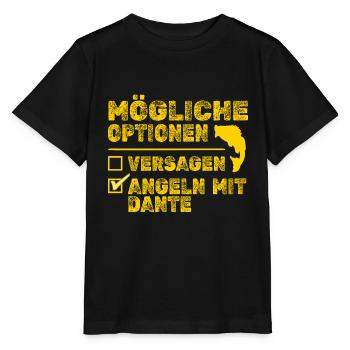 Angeln Dante - Stanley/Stella Kinder T-Shirt MINI CREATOR  - Schwarz - Vorne - Mikhail (115cm)
