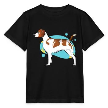 Brittany Dog - Stanley/Stella MINI CREATOR Kids’ T-Shirt - black - Front - Mikhail (115cm)