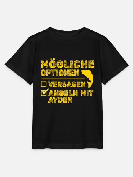 Angeln Ayden - Stanley/Stella Kinder T-Shirt MINI CREATOR  - Schwarz