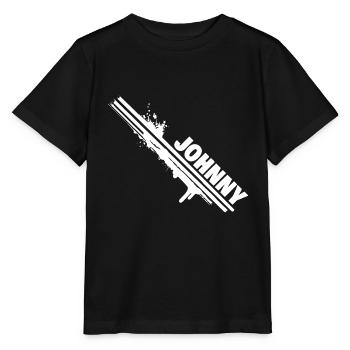 Geschenk für Johnny - Stanley/Stella Kinder T-Shirt MINI CREATOR  - Schwarz - Vorne - Mikhail (115cm)