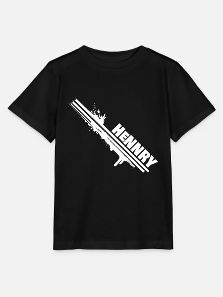 Farbklecks Hennry - Stanley/Stella Kinder T-Shirt MINI CREATOR  - Schwarz
