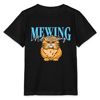 Miauler Pas Miauler Drôle Chat Meme Mâchoire - T-shirt bio MINI CREATOR Stanley/Stella Enfant - noir - Devant - Mikhail (115cm)