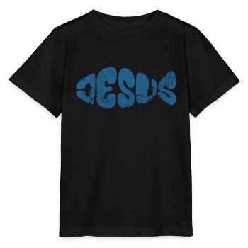 Jesus - Fisch - Liebe - Gläubige - Geschenk - Stanley/Stella Kinder T-Shirt MINI CREATOR  - Schwarz - Vorne - Mikhail (115cm)