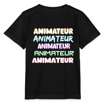 Animateur als Job - Stanley/Stella Kinder T-Shirt MINI CREATOR  - Schwarz - Vorne - Mikhail (115cm)