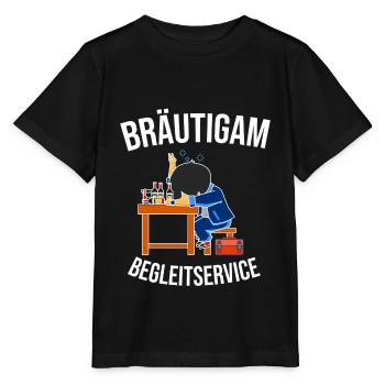 Polterabend Shirt Heirat Polterhochzeit Geschenk - Stanley/Stella Kinder T-Shirt MINI CREATOR  - Schwarz - Vorne - Mikhail (115cm)
