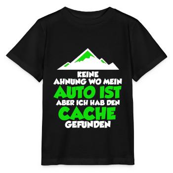 Geocaching Shirt Geocacher Gps Geocache Geschenk - Stanley/Stella Kinder T-Shirt MINI CREATOR  - Schwarz - Vorne - Mikhail (115cm)