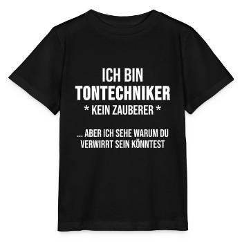 Ingénieur du son Mixer Cadeau drôle - T-shirt bio MINI CREATOR Stanley/Stella Enfant - noir - Devant - Mikhail (115cm)