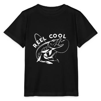 Eel fish fishing gift - Stanley/Stella MINI CREATOR Kids’ T-Shirt - black - Front - Mikhail (115cm)