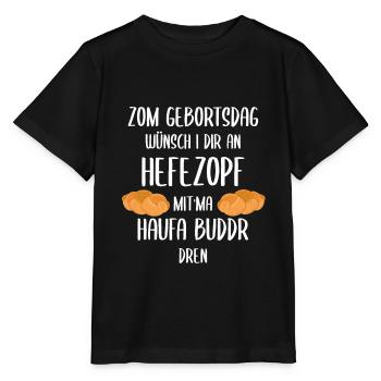 Souabe Souabe Anniversaire du dialecte - T-shirt bio MINI CREATOR Stanley/Stella Enfant - noir - Devant - Mikhail (115cm)