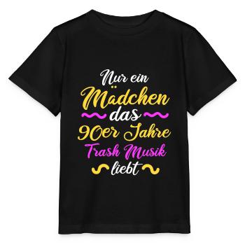 90er Jahre Party Neunziger 90s Trash Geschenk - Stanley/Stella Kinder T-Shirt MINI CREATOR  - Schwarz - Vorne - Mikhail (115cm)