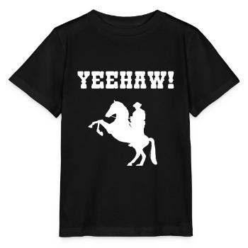Westernreiten Westernreiter Westernpferd Geschenk - Stanley/Stella Kinder T-Shirt MINI CREATOR  - Schwarz - Vorne - Mikhail (115cm)