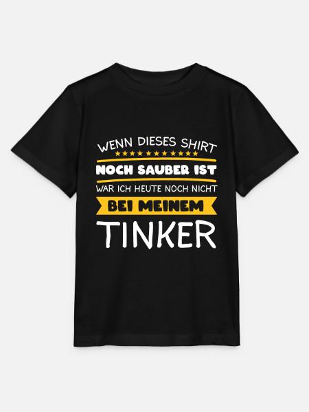 Tinker Pferd Pferde Pferdesprüche Reiter Geschenk - Stanley/Stella Kinder T-Shirt MINI CREATOR - Schwarz