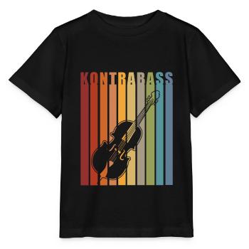 Kontrabass Orchester Big Band Musik Geschenk - Stanley/Stella Kinder T-Shirt MINI CREATOR  - Schwarz - Vorne - Mikhail (115cm)