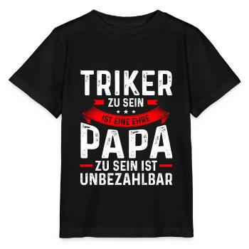 Trike Triker Dreirad Geschenk - Stanley/Stella Kinder T-Shirt MINI CREATOR  - Schwarz - Vorne - Mikhail (115cm)