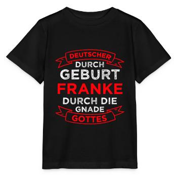 Franken Nürnberg Oberfranken Geschenk - Stanley/Stella Kinder T-Shirt MINI CREATOR  - Schwarz - Vorne - Mikhail (115cm)
