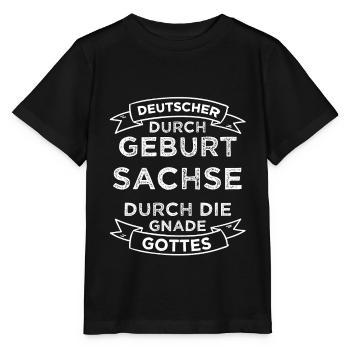 Sachsen Ossi DDR Ostalgie Geschenk - Stanley/Stella Kinder T-Shirt MINI CREATOR  - Schwarz - Vorne - Mikhail (115cm)