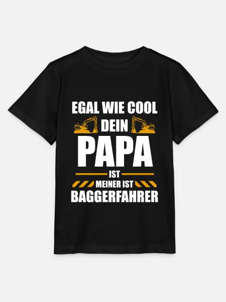 Bagger Baggerfahrer Baustelle Geschenk - Stanley/Stella Kinder T-Shirt MINI CREATOR  - Schwarz