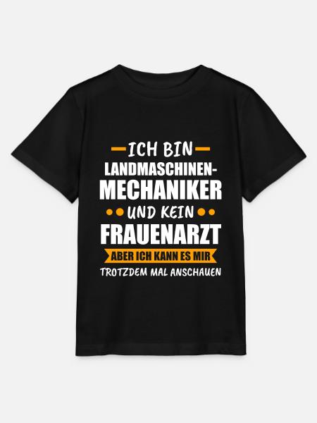 Landmaschinenmechaniker Traktor Traktoren Geschenk - Stanley/Stella Kinder T-Shirt MINI CREATOR - Schwarz