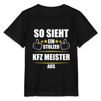 Kfz Meister Kfz-Mechatroniker Geschenk - Stanley/Stella Kinder T-Shirt MINI CREATOR  - Schwarz - Vorne - Mikhail (115cm)