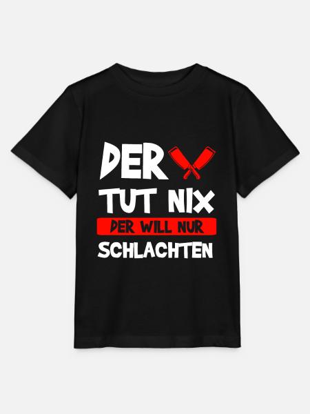 Fleischer Fleisch Metzger Geschenk - Stanley/Stella Kinder T-Shirt MINI CREATOR - Schwarz