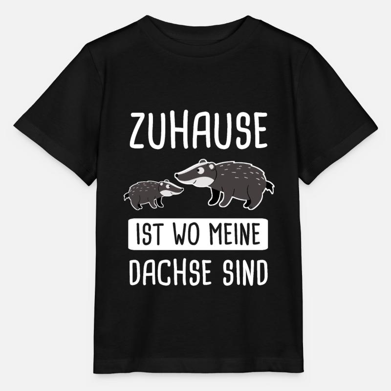 Dachs Honigdachs Badger Geschenk - Stanley/Stella Kinder T-Shirt MINI CREATOR  - Schwarz