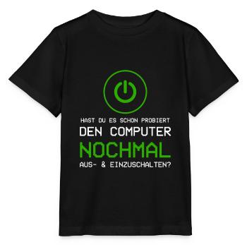 Admin Administrator Computer Humor Geschenk - Stanley/Stella Kinder T-Shirt MINI CREATOR  - Schwarz - Vorne - Mikhail (115cm)