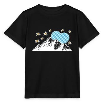 Allgäu Allgäu Bavaria mountains gift - Stanley/Stella MINI CREATOR Kids’ T-Shirt - black - Front - Mikhail (115cm)