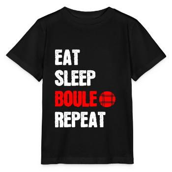 Petanque petanque petanque bowls gift - Stanley/Stella MINI CREATOR Kids’ T-Shirt - black - Front - Mikhail (115cm)