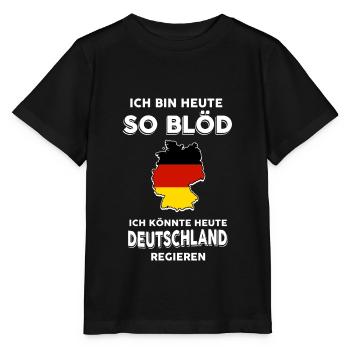 Deutsche Regierung Deutschland Politik Geschenk - Stanley/Stella Kinder T-Shirt MINI CREATOR  - Schwarz - Vorne - Mikhail (115cm)
