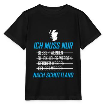 Schottland Schottisch Schotten Geschenk - Stanley/Stella Kinder T-Shirt MINI CREATOR  - Schwarz - Vorne - Mikhail (115cm)