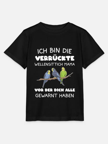 Wellensittich Mama Wellensittiche Haustier - Stanley/Stella Kinder T-Shirt MINI CREATOR - Schwarz