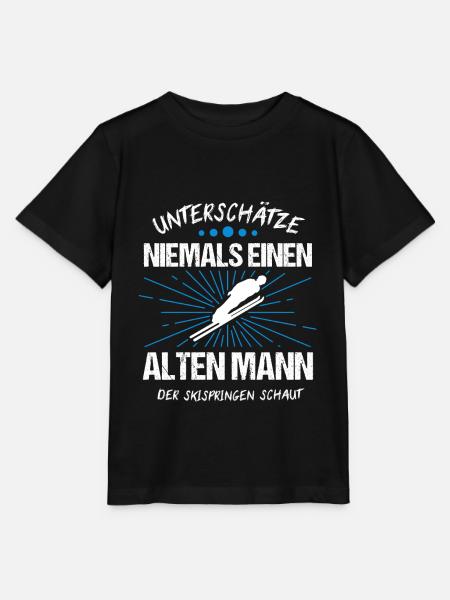 Skispringen Skispringer Skifliegen Geschenk - Stanley/Stella Kinder T-Shirt MINI CREATOR  - Schwarz