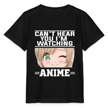 Anime Clothing Otaku Gift - Stanley/Stella MINI CREATOR Kids’ T-Shirt - black - Front - Mikhail (115cm)