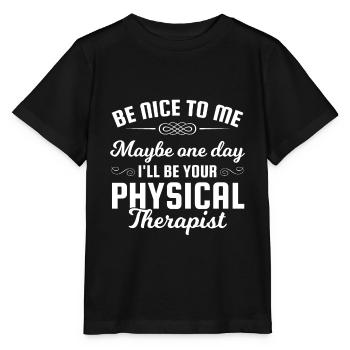 Cadeau d'assistant physiothérapeute physiothérapeute - T-shirt bio MINI CREATOR Stanley/Stella Enfant - noir - Devant - Mikhail (115cm)