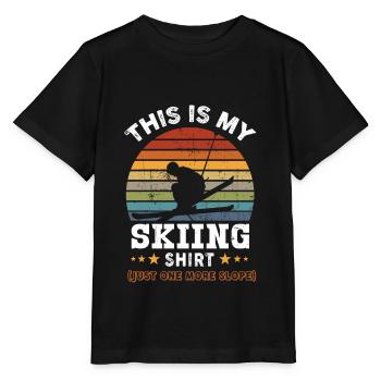 Skifahren Skifahren Skifahrer Geschenk - Stanley/Stella Kinder T-Shirt MINI CREATOR  - Schwarz - Vorne - Mikhail (115cm)