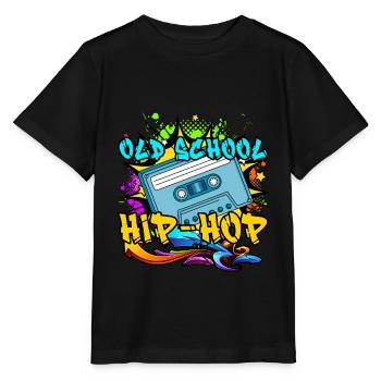 Old School Hip Hop 80s 90s Graffiti cassette - T-shirt bio MINI CREATOR Stanley/Stella Enfant - noir - Devant - Mikhail (115cm)
