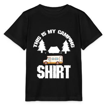 Camping Zitat Das ist mein Camping - Stanley/Stella Kinder T-Shirt MINI CREATOR  - Schwarz - Vorne - Mikhail (115cm)