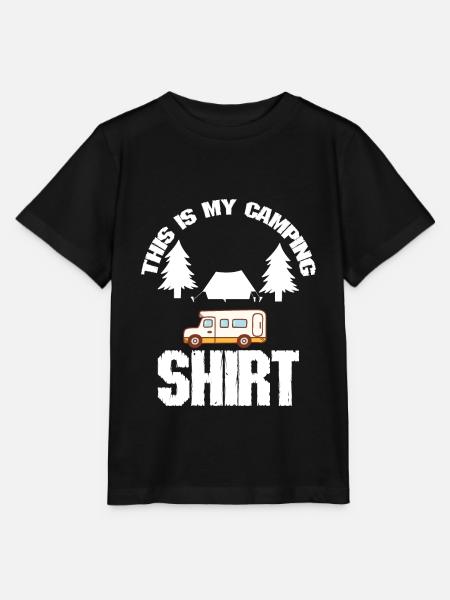 Camping Zitat Das ist mein Camping - Stanley/Stella Kinder T-Shirt MINI CREATOR - Schwarz